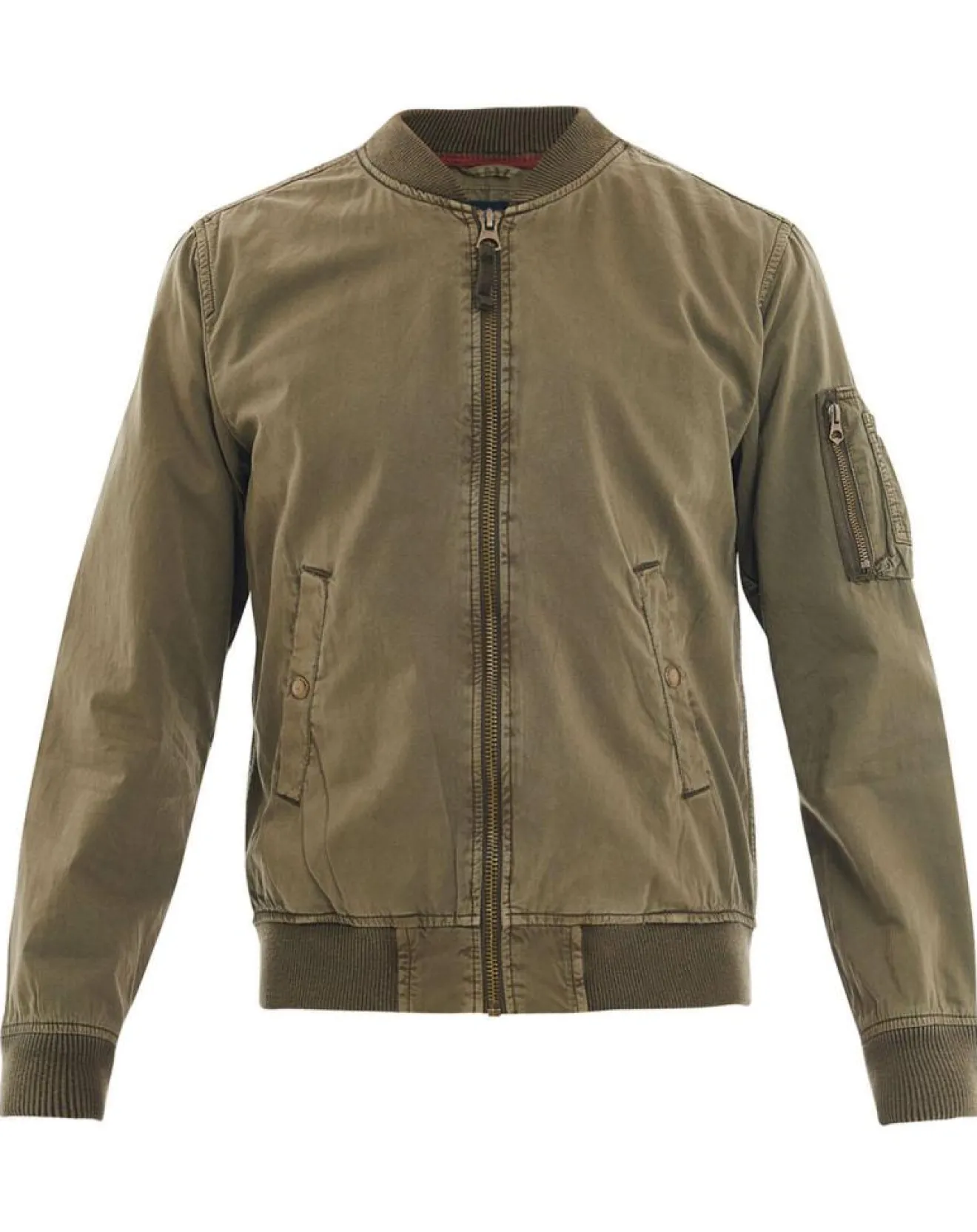 Homme Jack & Jones Blouson Cotton Wash kaki