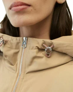 Femme Marc O'Polo Blouson court à capuche poches zip beige