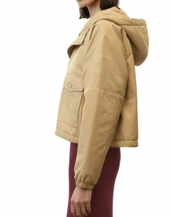 Femme Marc O'Polo Blouson court à capuche poches zip beige