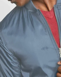 Homme Galeries Lafayette Blouson Déperlant Larmerml Warmer bleu/gris