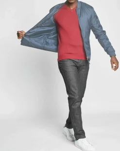 Homme Galeries Lafayette Blouson Déperlant Larmerml Warmer bleu/gris