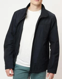 Homme Marc O'Polo Blouson en coton et nylon bleu marine