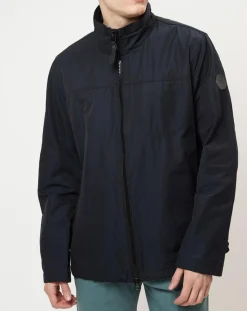 Homme Marc O'Polo Blouson en coton et nylon bleu marine