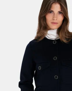 Femme Zapa Blouson en Double face Laine mélangée Volia nocturne