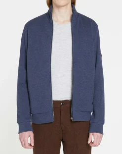 Sale Hackett London Blouson en jersey bleu moyen