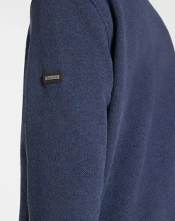 Sale Hackett London Blouson en jersey bleu moyen