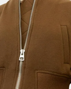 Femme Marc O'Polo Blouson en Laine mélangée Cropped marron