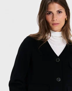 Outlet Zapa Blouson en Laine mélangée Vio noir