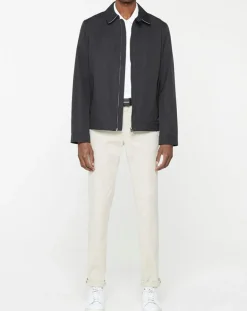 Homme Hackett London Blouson en toile uni bleu foncé