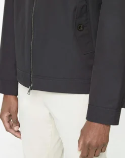 Homme Hackett London Blouson en toile uni bleu foncé