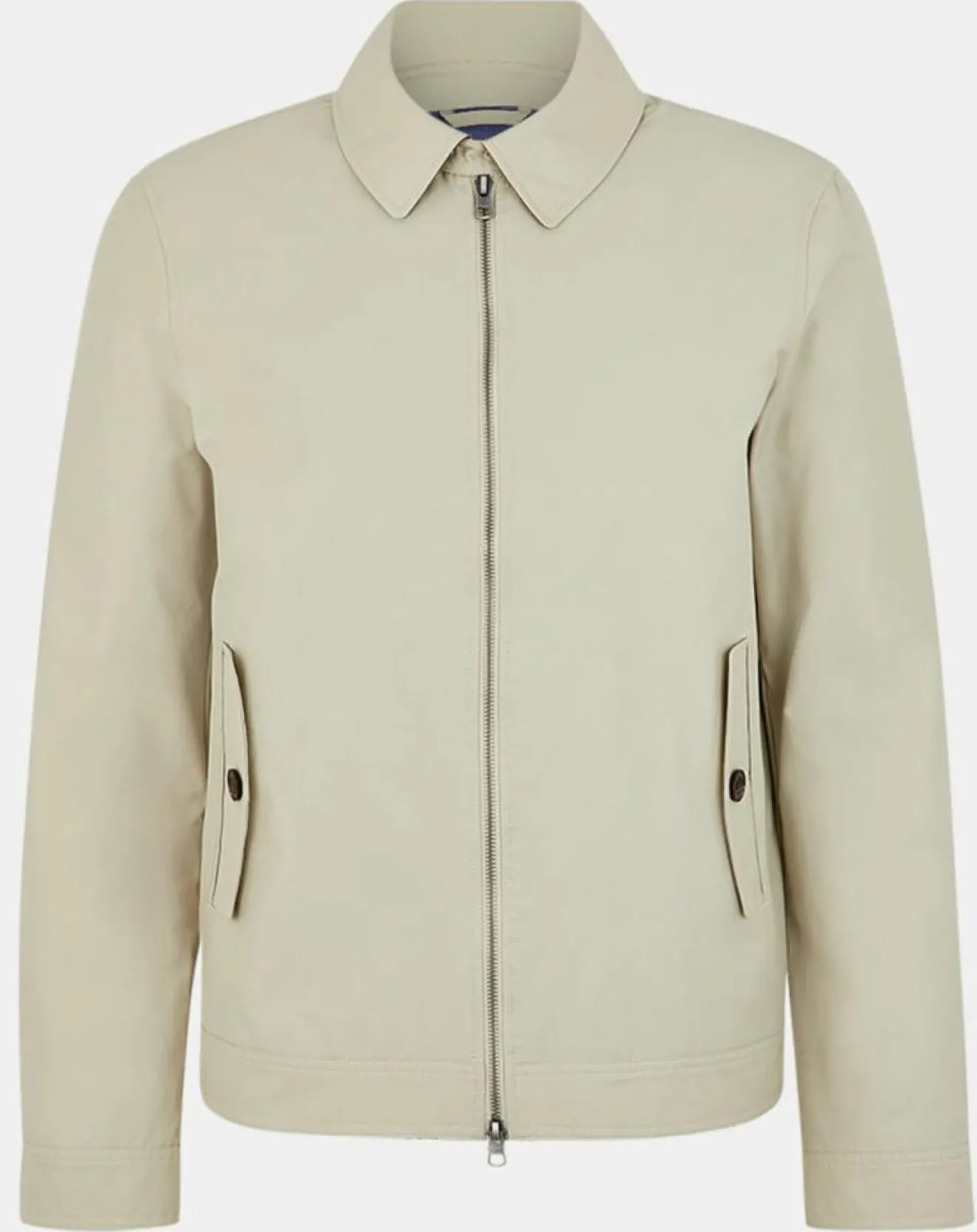 Hot Hackett London Blouson en toile unie beige