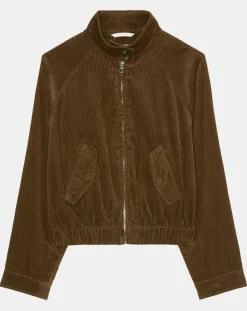 Femme Marc O'Polo Blouson en Velours côtelé marron