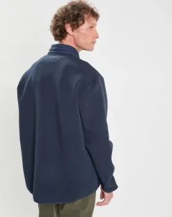 Homme Hackett London Blouson Hybrid Aston Martin Racing bleu marine