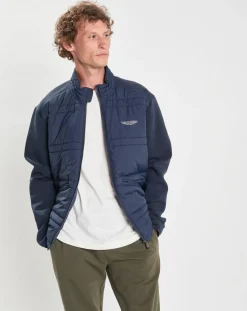 Homme Hackett London Blouson Hybrid Aston Martin Racing bleu marine