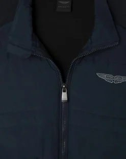 Homme Hackett London Blouson Hybrid Aston Martin Racing bleu marine