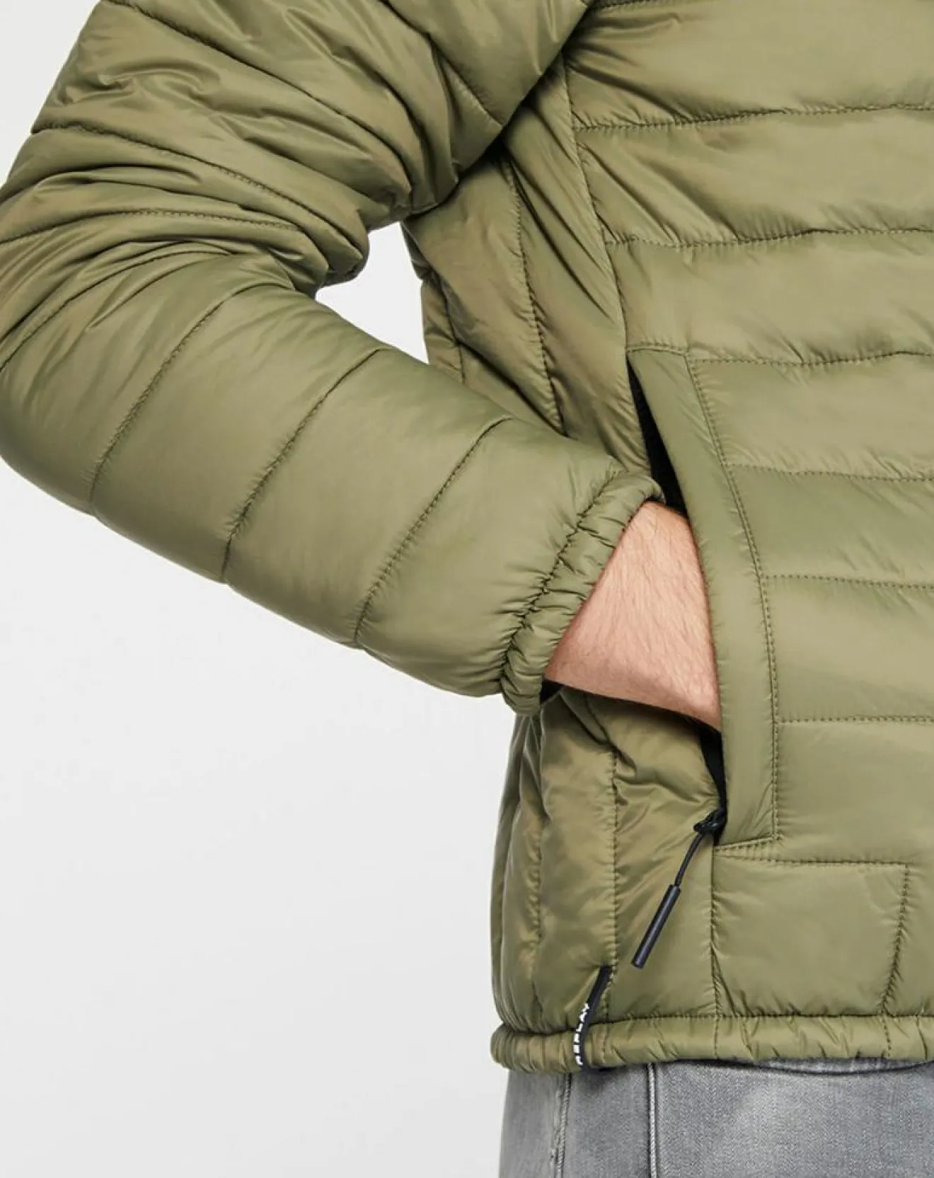 Homme Replay Blouson matelassé kaki