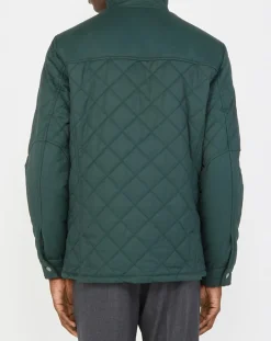 New Galeries Lafayette Blouson matelassée Rechas vert foncé