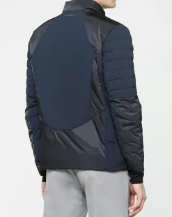 Homme Hackett London Blouson Motard Aston Martin Racing bleu