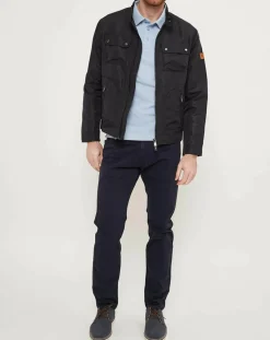 Homme MCS Blouson motard marine