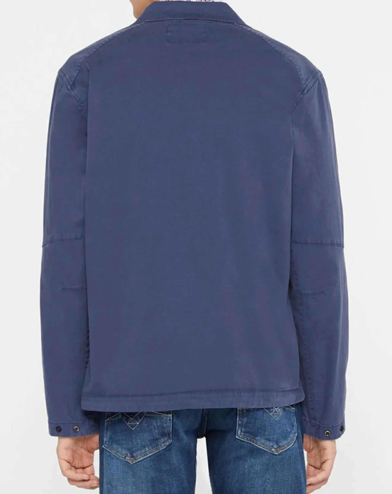 Homme Replay Blouson saharienne patch bleu marine