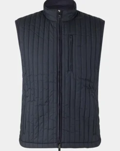 Best Hackett London Blouson sans manches dos maille bleu