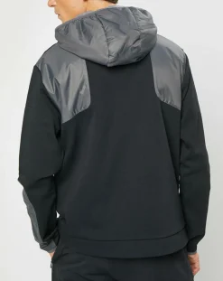 Outlet Hackett London Blouson Sweat Hybride Aston Martin Racing noir