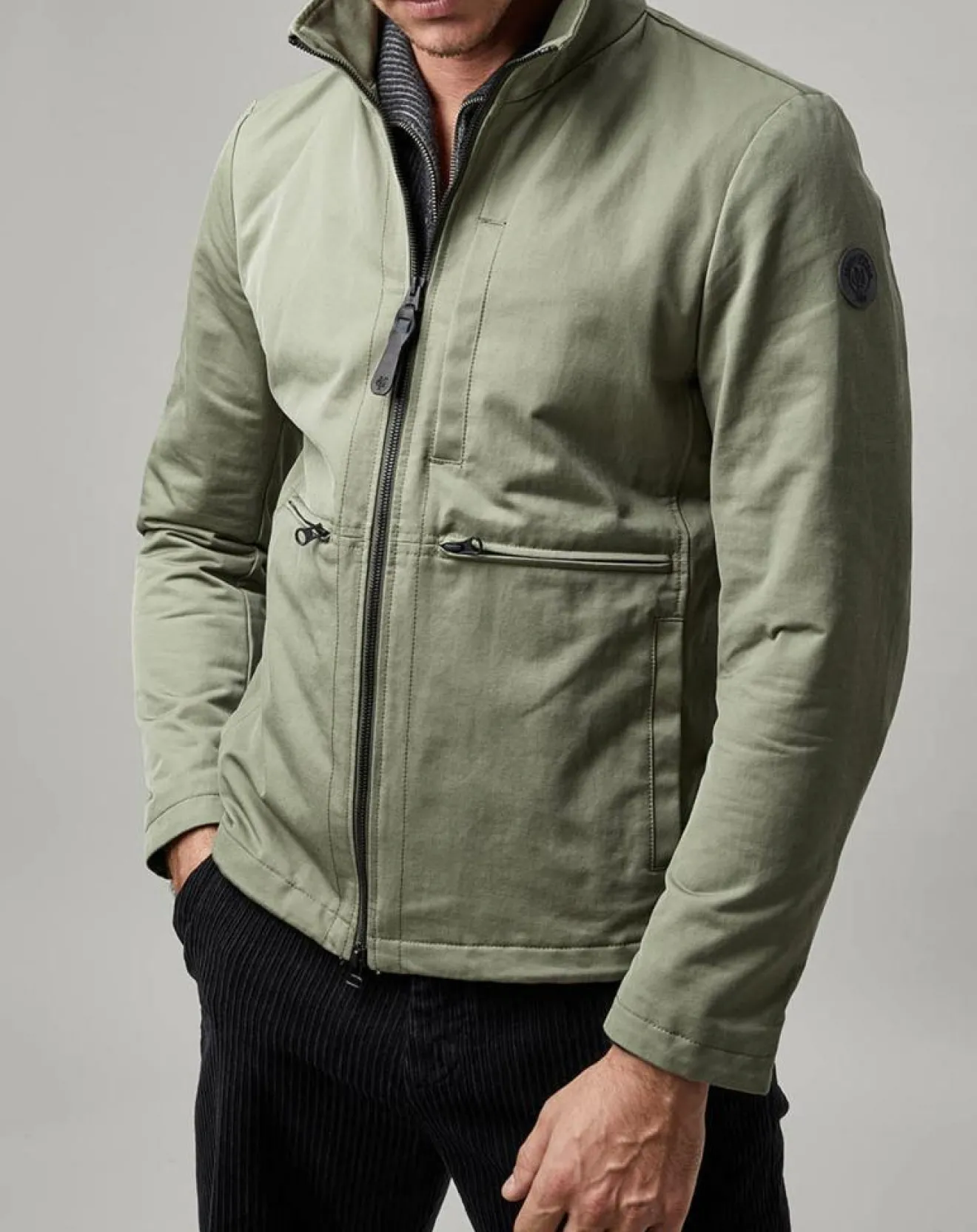 Homme Marc O'Polo Blouson Technique Multipoches kaki