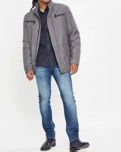 Clearance Geox Blouson technique Renny doublure matelassée gris foncé