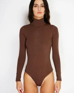 Femme Assuili Body en Soie mélangée Judy café