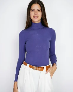 Femme Assuili Body en Soie mélangée Judy bleu jean