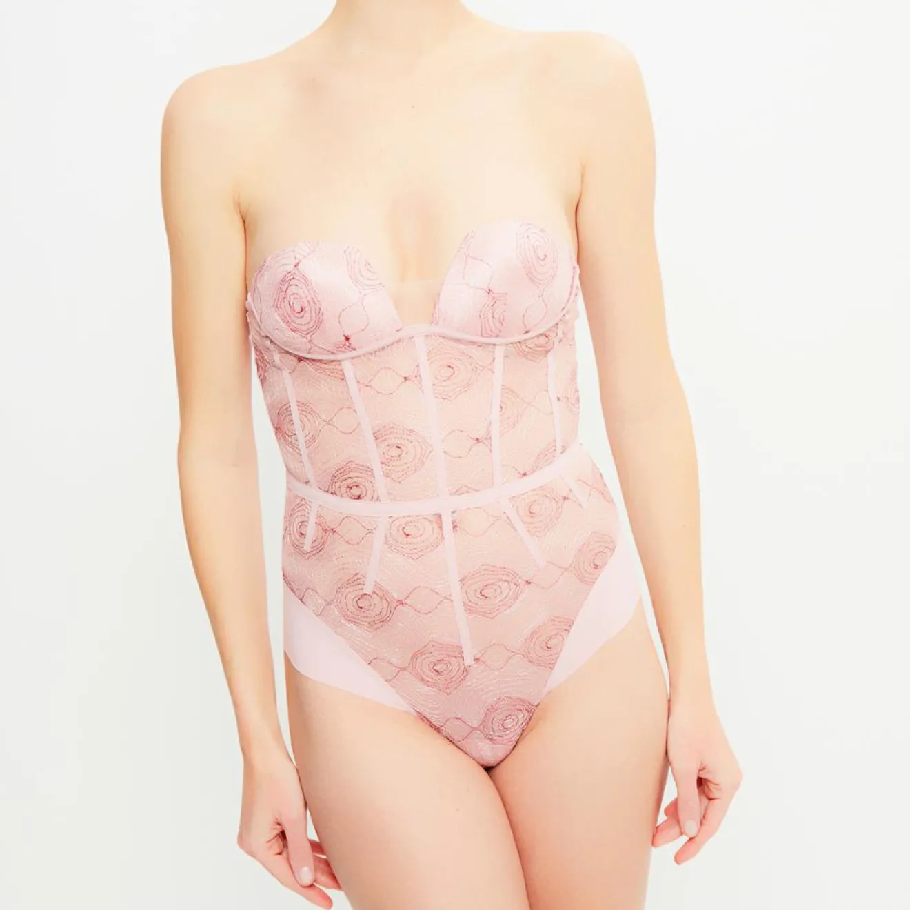 Hot La Perla Body push-up sans armatures Elements rose