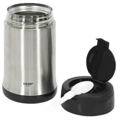 Cook Concept Bol à soupe isotherme avec couvercle inox/noir - 50 cl