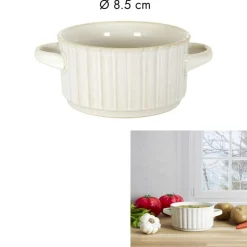 Sale Home Deco Factory Bol à soupe vlora beige - 13.5x7x13.5 cm
