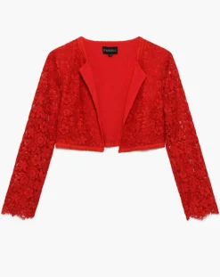 Best Caroll Boléro Carly à dentelle rouge