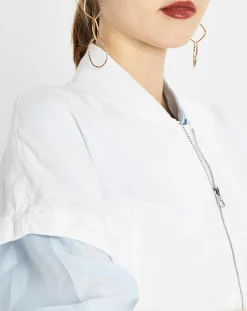 Femme Marc O'Polo Bombers 100% Lin Kl blanc