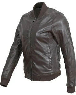 Online Blue Wellford Bombers en Cuir Byfan marron