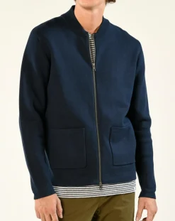 Clearance Harris Wilson Bombers en maille Gaelos marine
