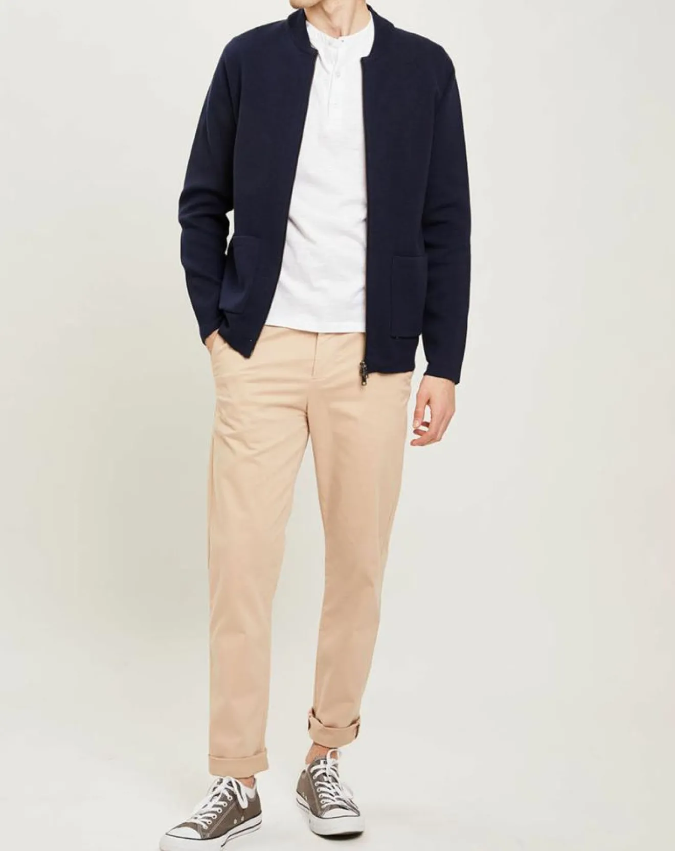 Clearance Harris Wilson Bombers en maille Gaelos marine