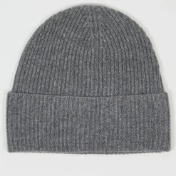 Hot Cashmere Tribu Bonnet 100% Cachemire maille perle Bonny gris
