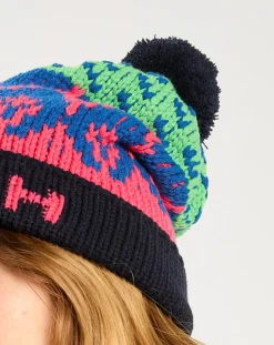 Femme Scotch & Soda Bonnet de ski rose/bleu/vert