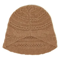 Femme Lauren Vidal Bonnet en Laine & Cachemire Slow ocre