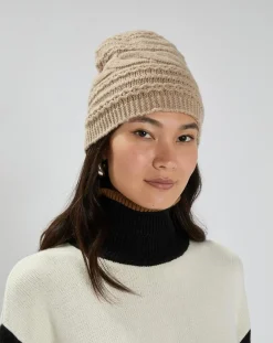 Sale Lauren Vidal Bonnet en Laine & Cachemire Slow sable