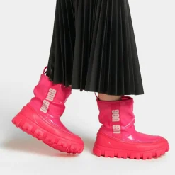 Hot Ugg Boots Classic Brellah Mini doublés Laine roses