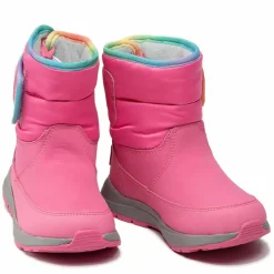 Enfant Ugg Boots doublées Polaire en Cuir imperméable Toty Weather roses