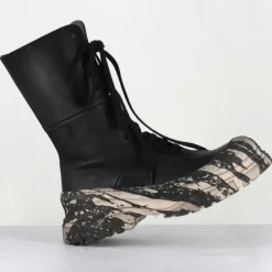 New Lofina Boots en Cuir 4142 gas noires - Talon : 7cm