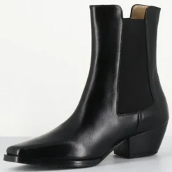 Femme Garrice Lab Boots en Cuir 1695 texas noires