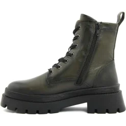 Femme Lab78 Boots en Cuir vert olive