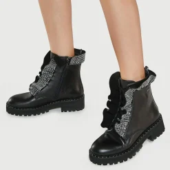Online Liu-Jo Boots en Cuir Calfo noires