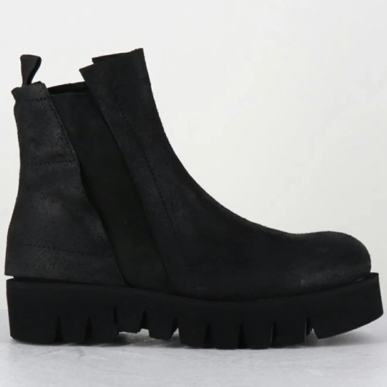 Femme Garrice Lab Boots en Cuir chilo noires