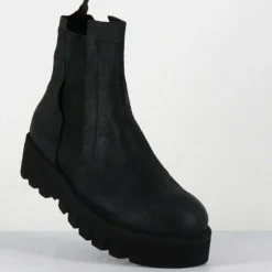 Femme Garrice Lab Boots en Cuir chilo noires